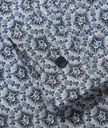 Ridley Roseate Print Relaxed Fit Overhead Shirt | Azul Blue