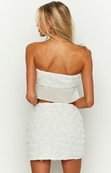 Roaslie Mini Skirt | White