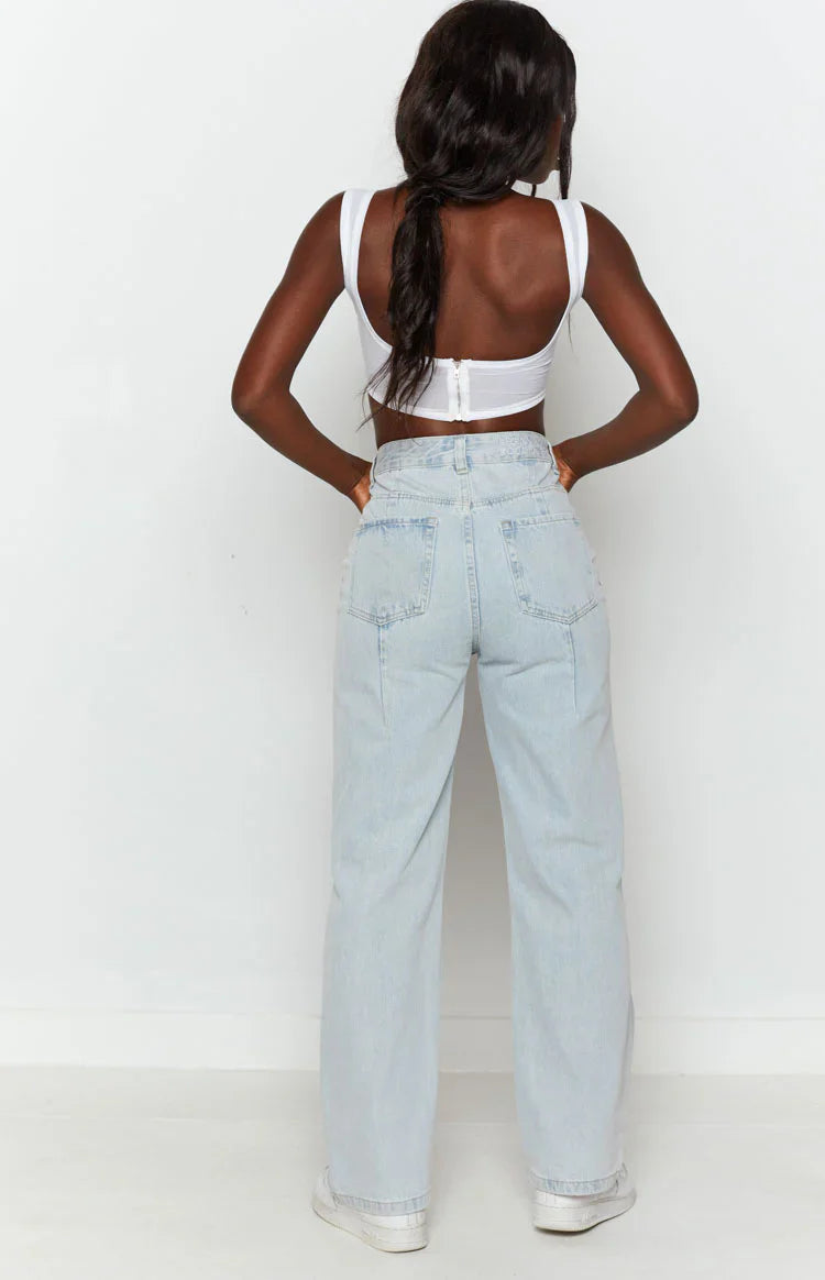 Robin Wide Leg Jeans | Blue