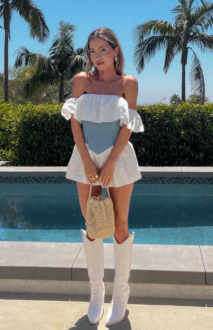 Romi Playsuit | Denim