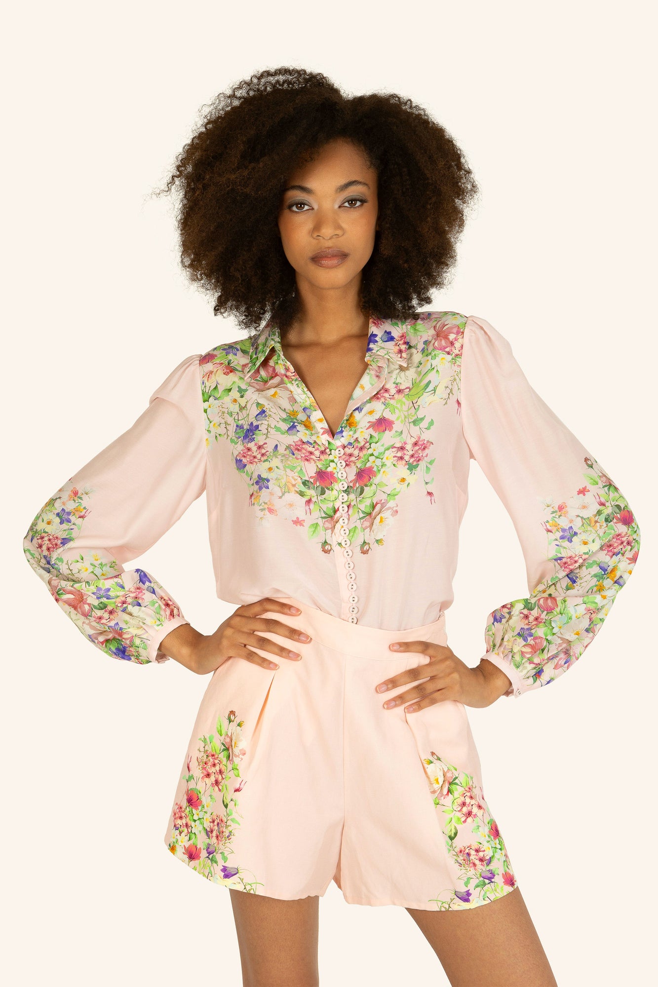 Rose Shorts | Romantic Floral