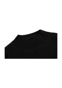 Round Neck Knit Top | Black