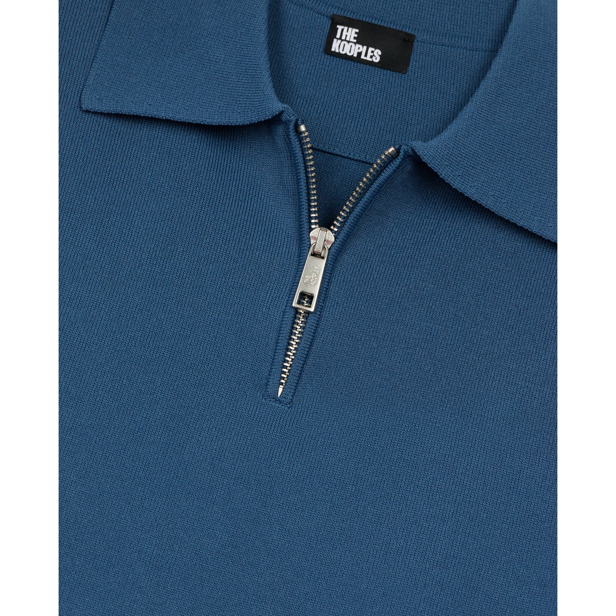 Royal Blue Knitted Polo T-Shirt | Men | Middle Navy