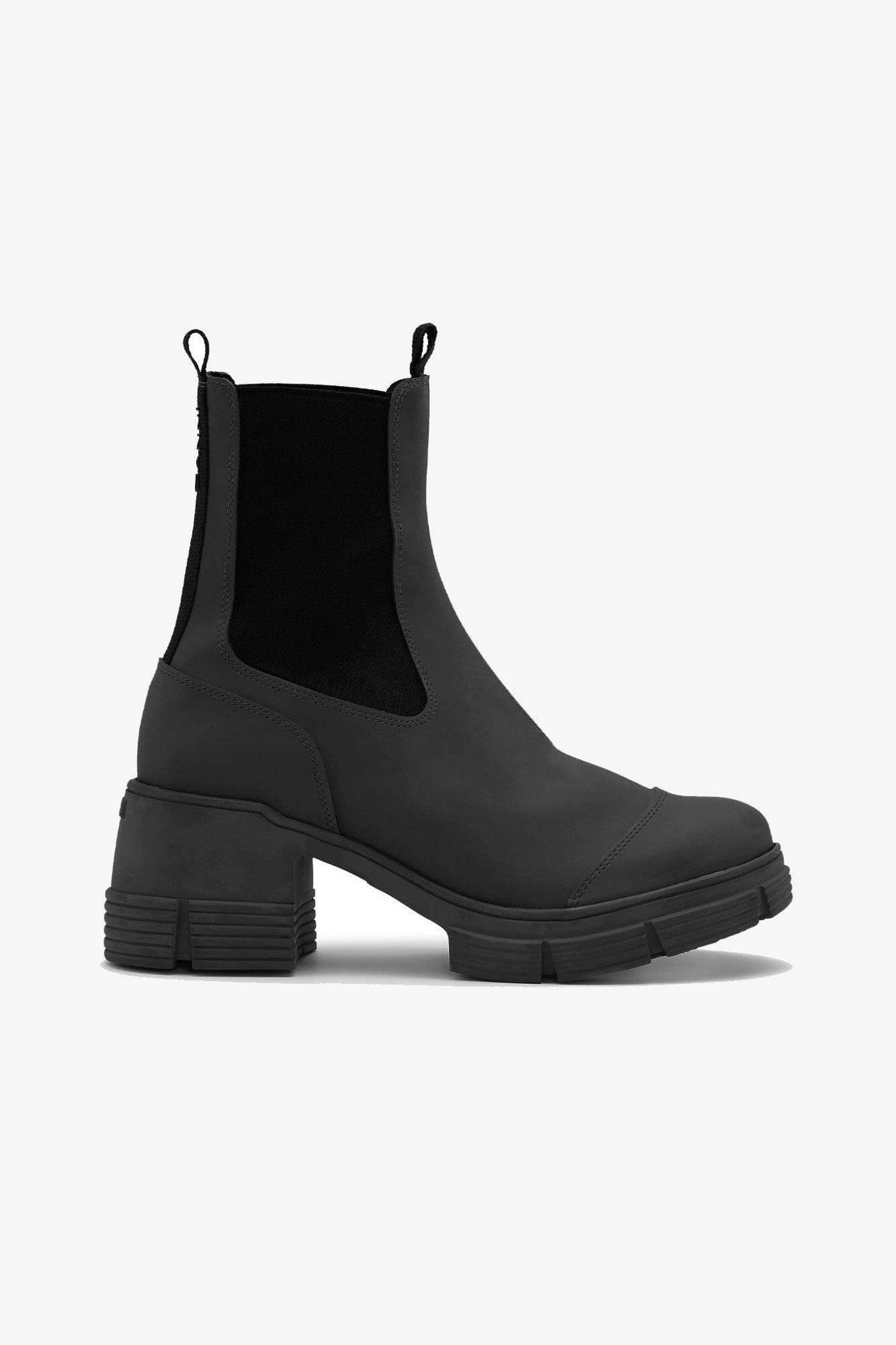 Rubber Heeled City Boots | Black