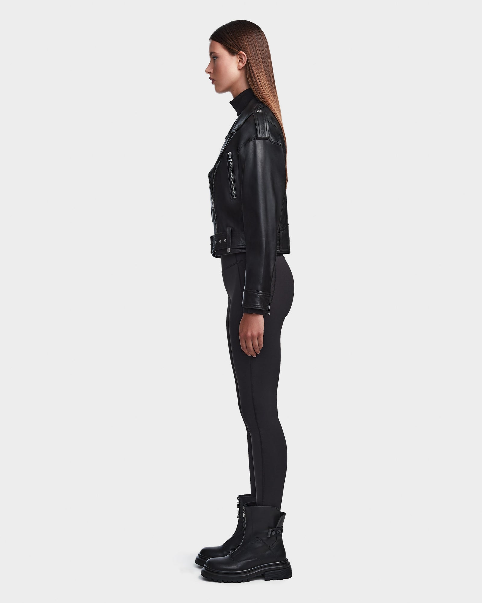 Women | MAGGIE Leather Jacket | Black