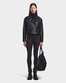 Women | MAGGIE Leather Jacket | Black