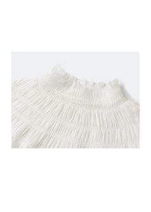 Ruffle-Collar Blouse | White