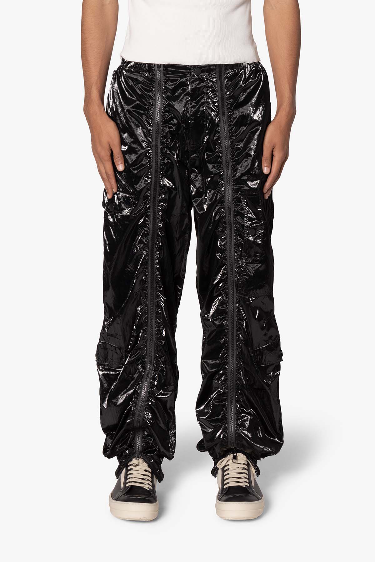 Ruffled Jogger Pants | Black