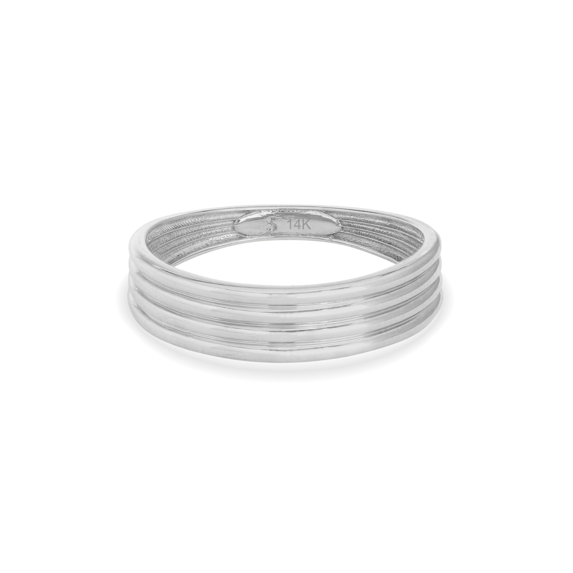 Layer Cake Band | 14K White Gold