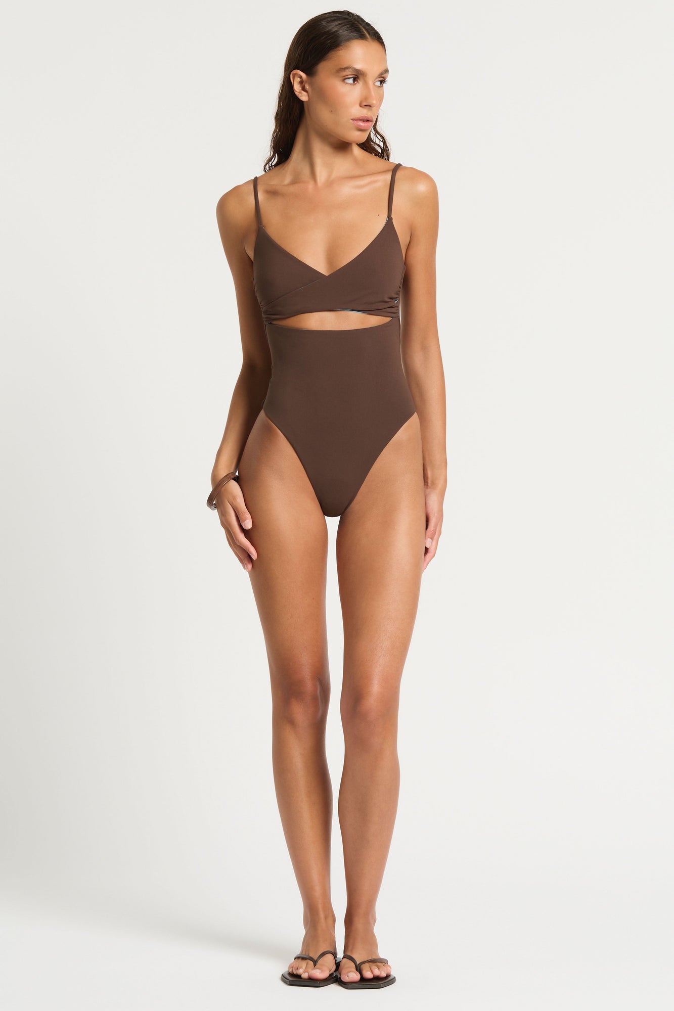 Amira One Piece | Espresso/Cala