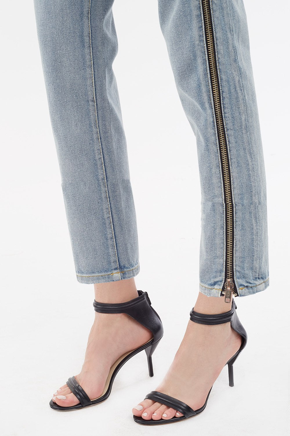 Zippered Denim Pant | Indigo
