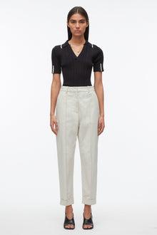 Utility Cropped Trouser | Cement