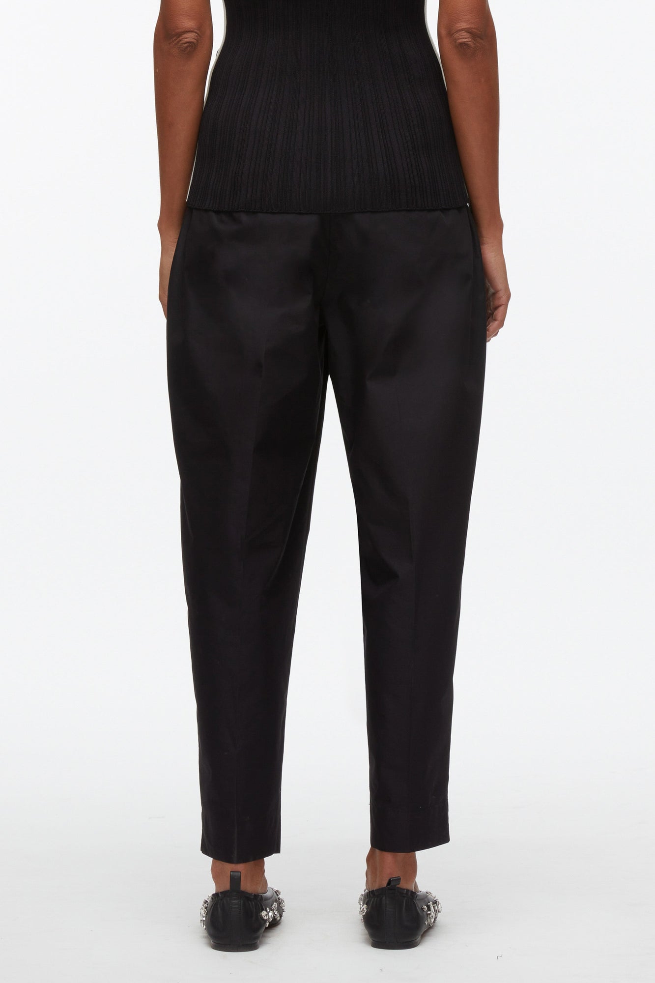 Buckle Waistband Trouser | Black