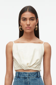 Twisted Open Back Cami | Ivory