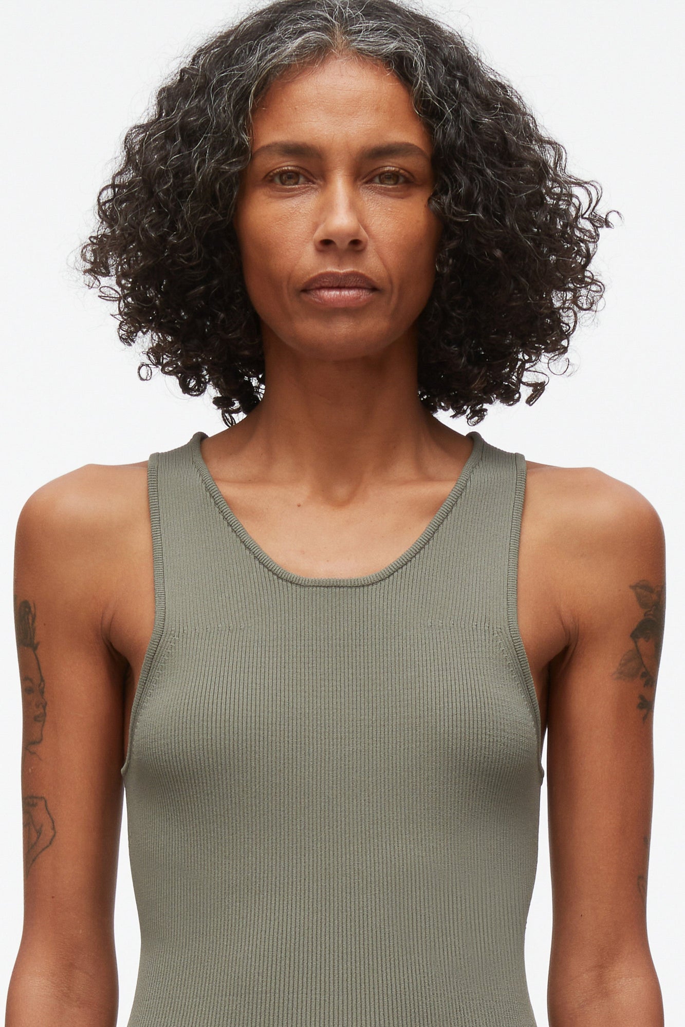 Compact Rib Layering Tank | Sage
