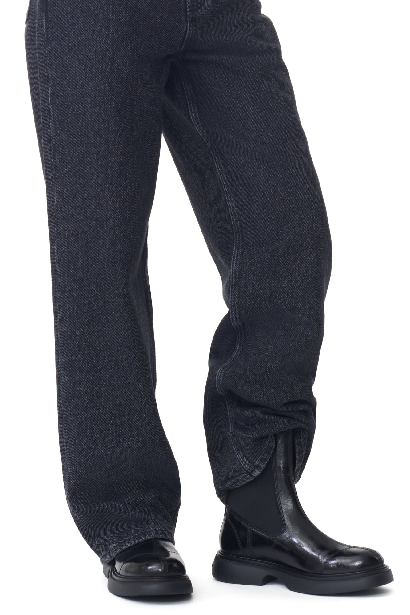 Everyday Mid Chelsea Boots Tonal Naplack | Black/Black