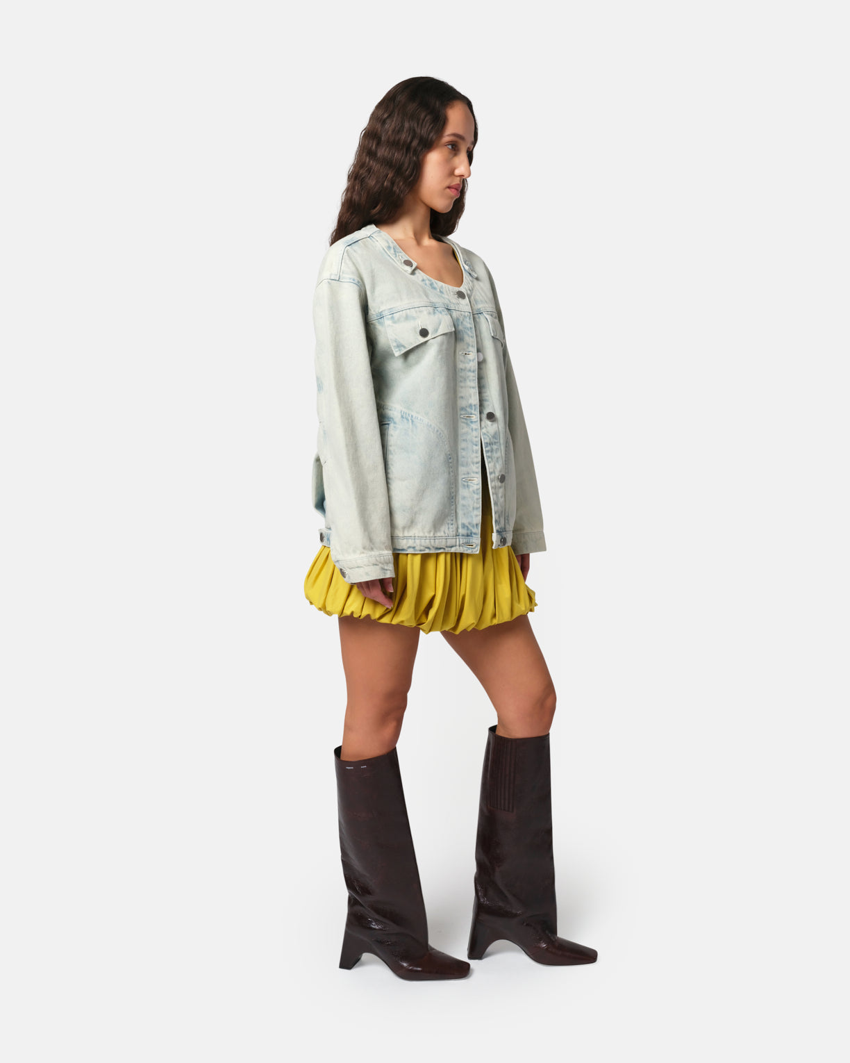 Women | Barlow Scoop Neck Jacket | Light Blue