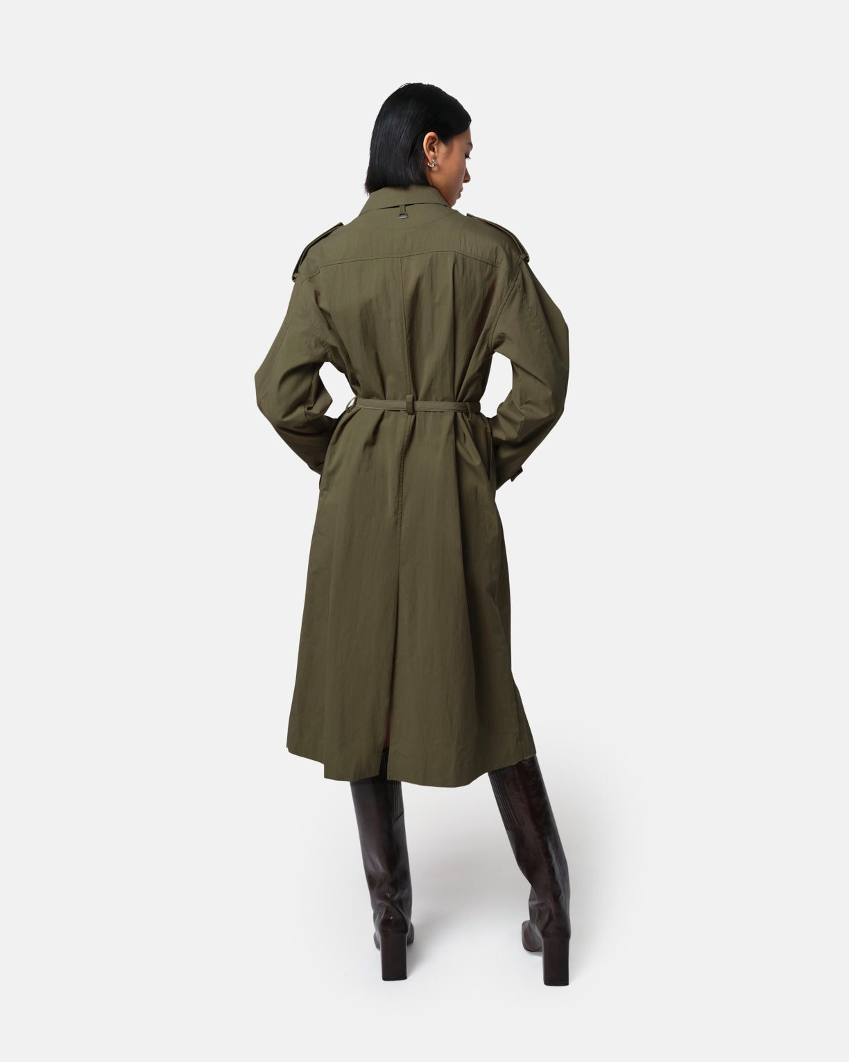 Women | Ozzy Trench Coat | Desert Green