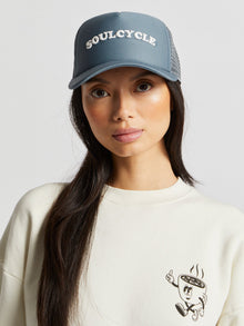 Soul by SoulCycle | Soulcycle Arch Logo Trucker | Blue