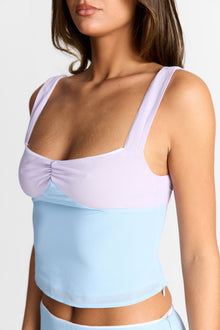 Daphne Tank | Lilac/Blue