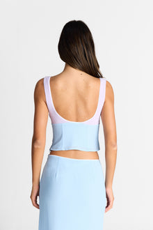 Daphne Tank | Lilac/Blue