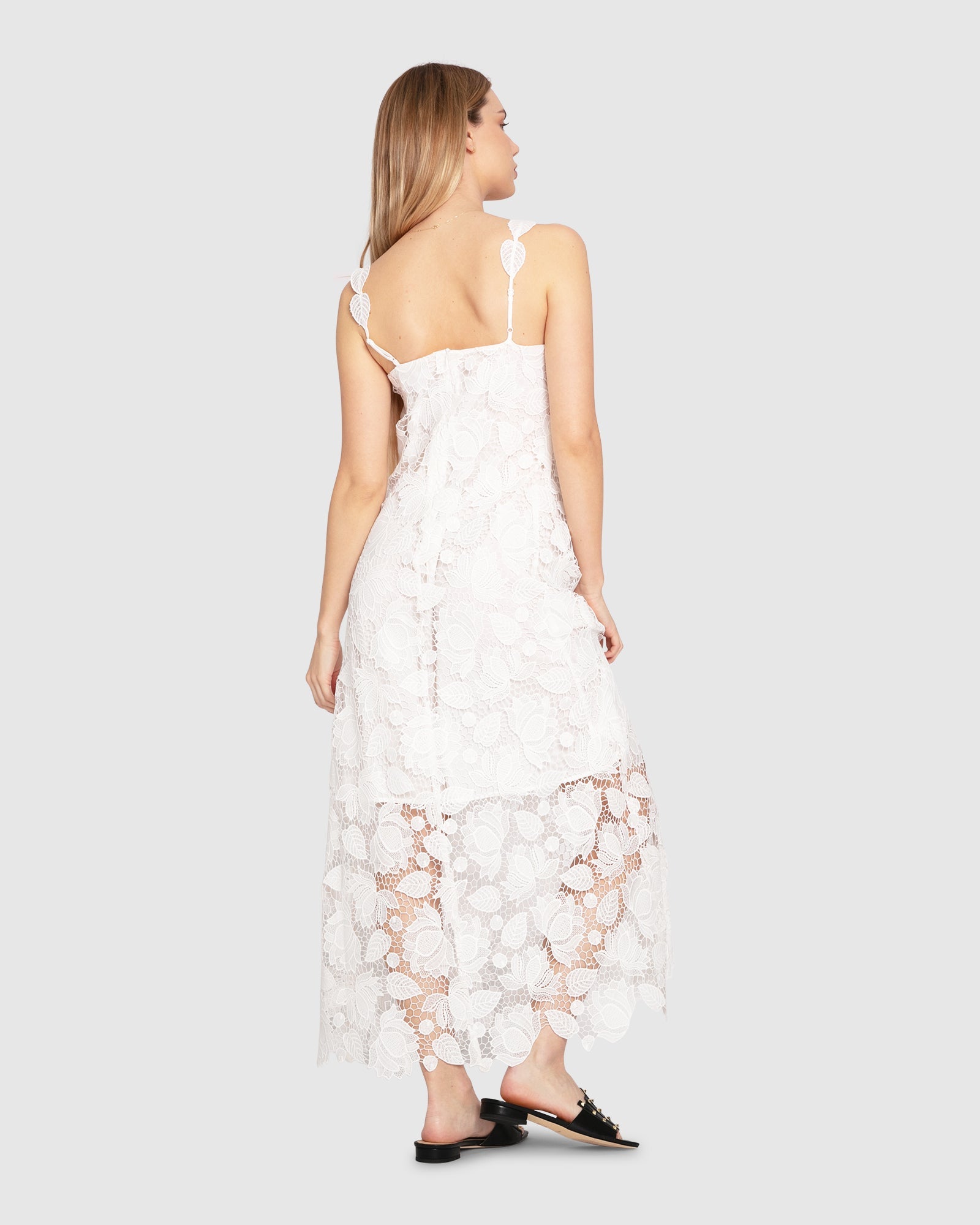 Women | Songbird Lace Maxi Dress | White
