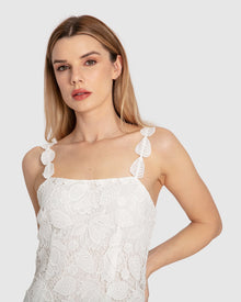 Women | Songbird Lace Maxi Dress | White