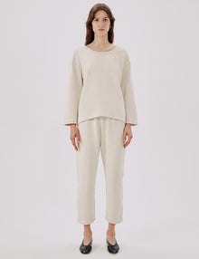 Women | Scoopneck Sweatshirt | Parchment