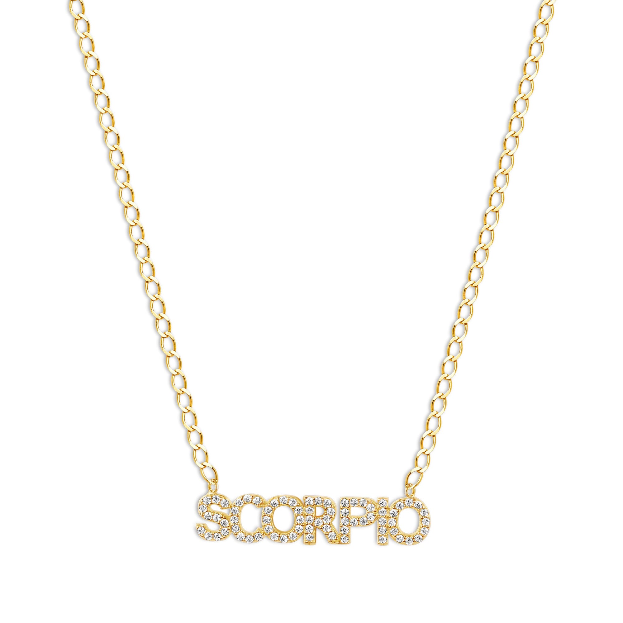 The Iced Out Zodiac Necklace | Gold Vermeil & Sterling Silver