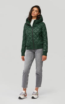 Senna Sustainable Lightweight Down Bomber Jacket | Juniper
