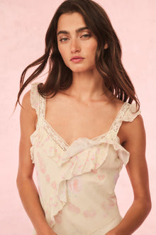 Serima Floral Ruffle Mini Dress | Sunny Pop