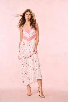 Serita Bow & Kiss Print Maxi Dress | Rosey Dream