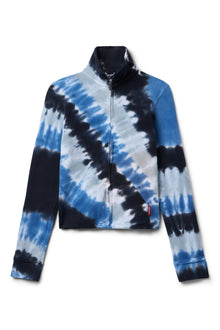 Women | Stretch Fleece Zip-Up Jacket | Multi Diagonal Wash 1