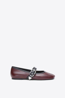 ID Mary Jane Flat | Ox Blood