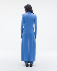 Womens | Showtime Shirt Dress In Silk/Linen | French Blue