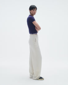 Womens | Shrunken Polo | Cobalt/Chestnut