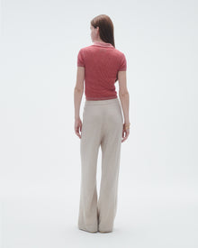 Womens | Shrunken Polo | True Red/Cream