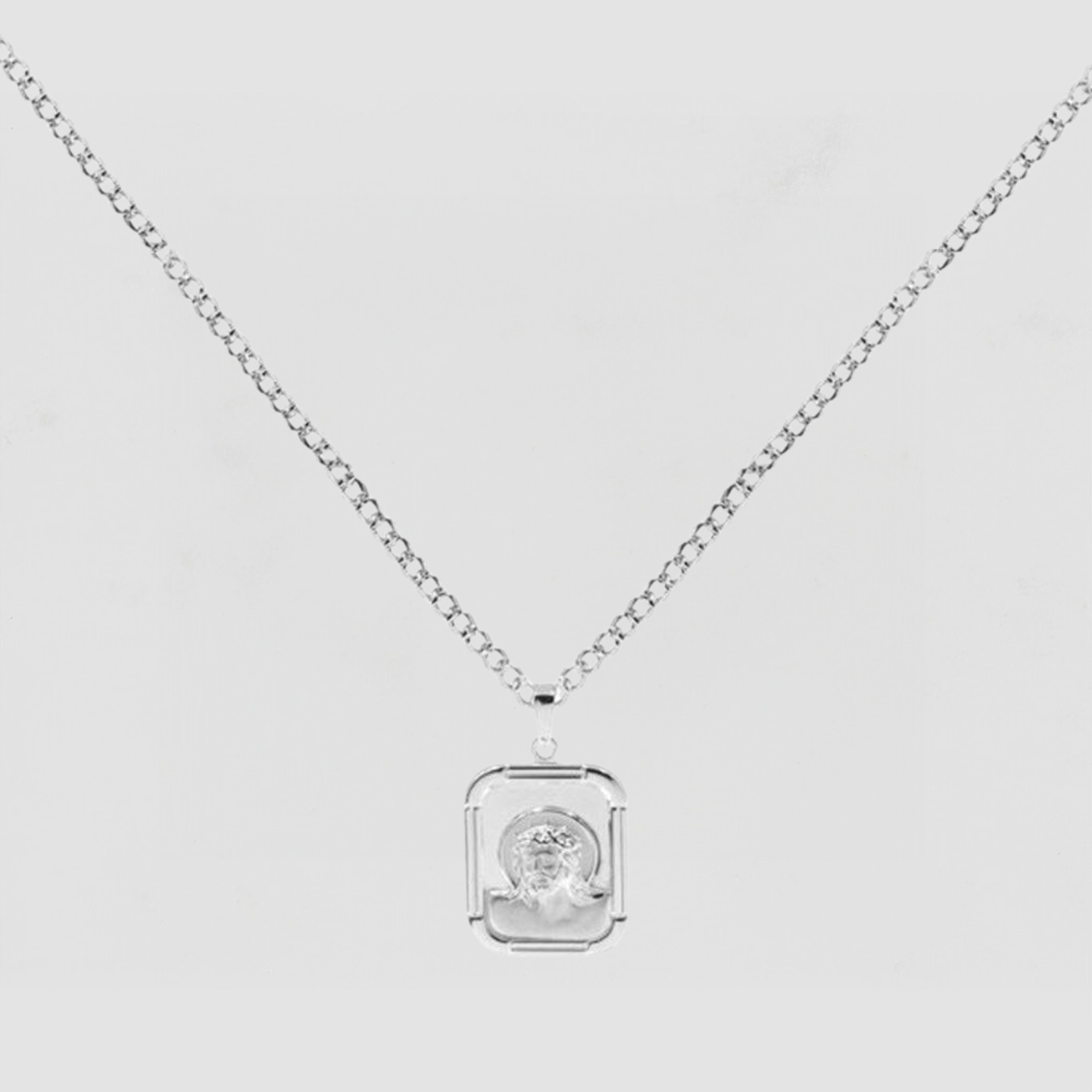The Jesus Medal Necklace | Sterling Silver