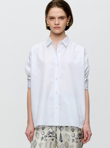 Sirene Scarf Back Shirt | White