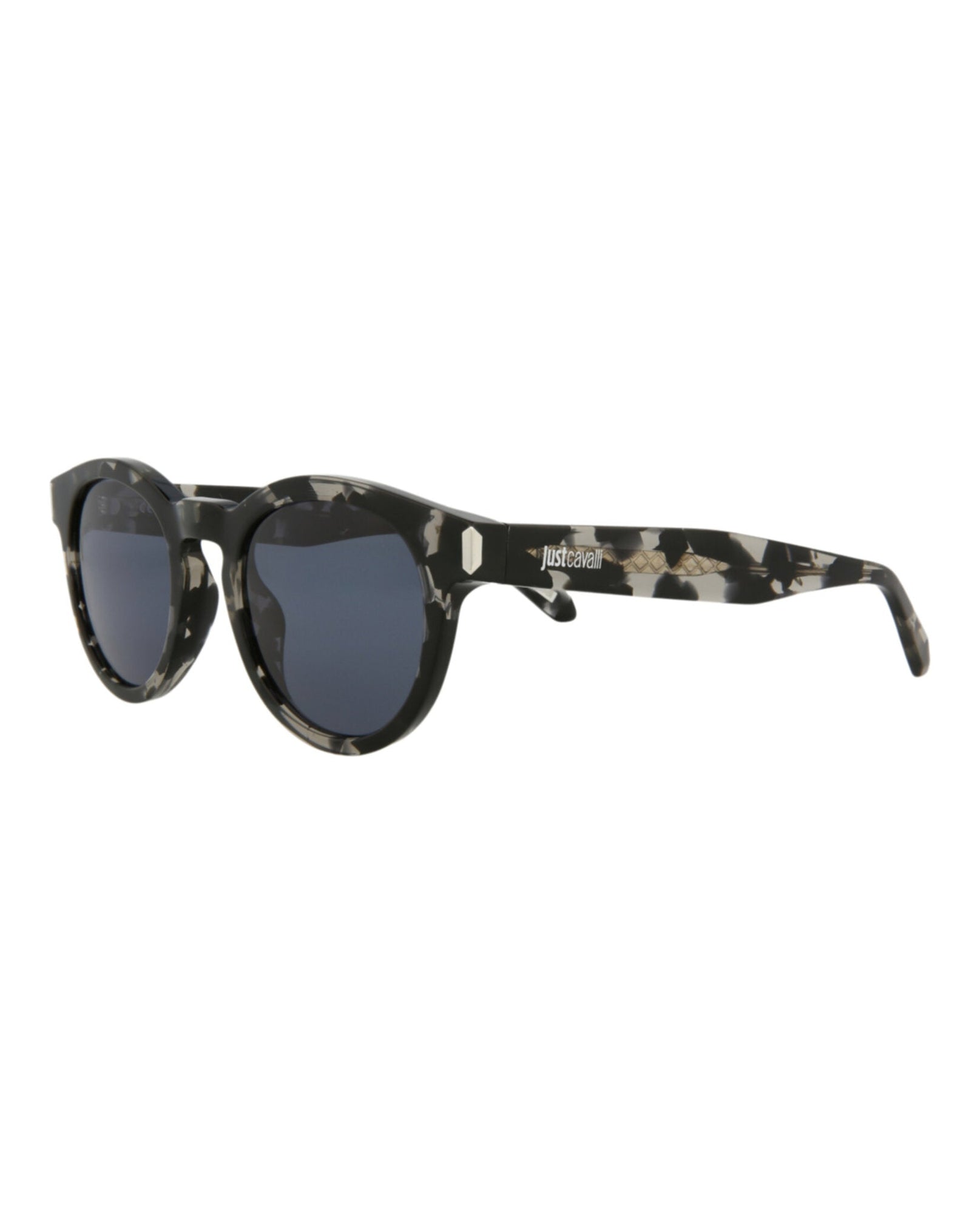 Just Cavalli Round Acetate Sunglasses | Black