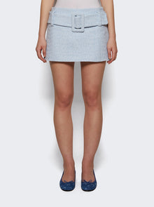 Women | Patou | Mini Belted Skirt Skylight Blue