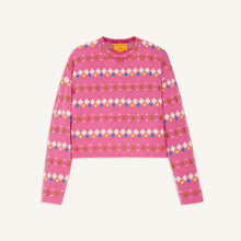 Colorful geometric pattern sweater