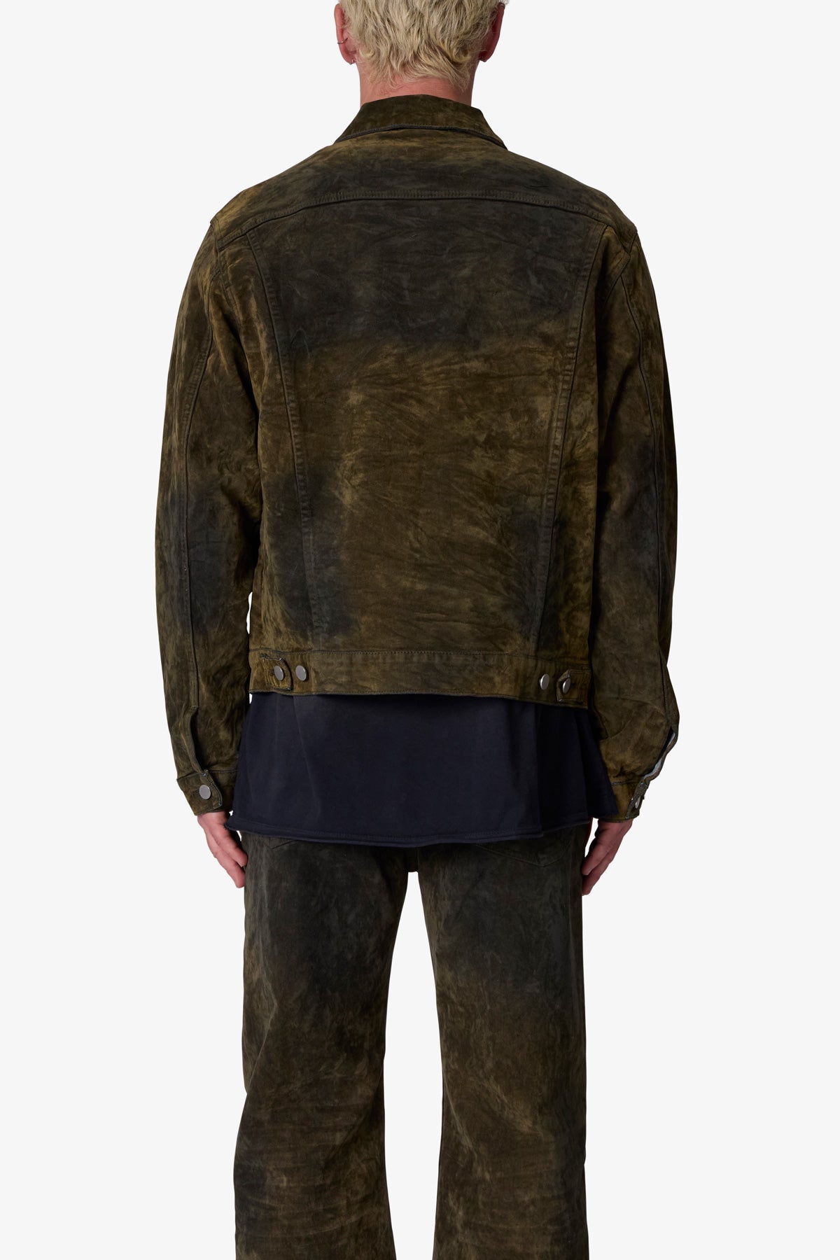 SL3 Suede Jacket | Olive x Black
