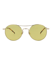 Saint Laurent Round Metal Sunglasses | Gold