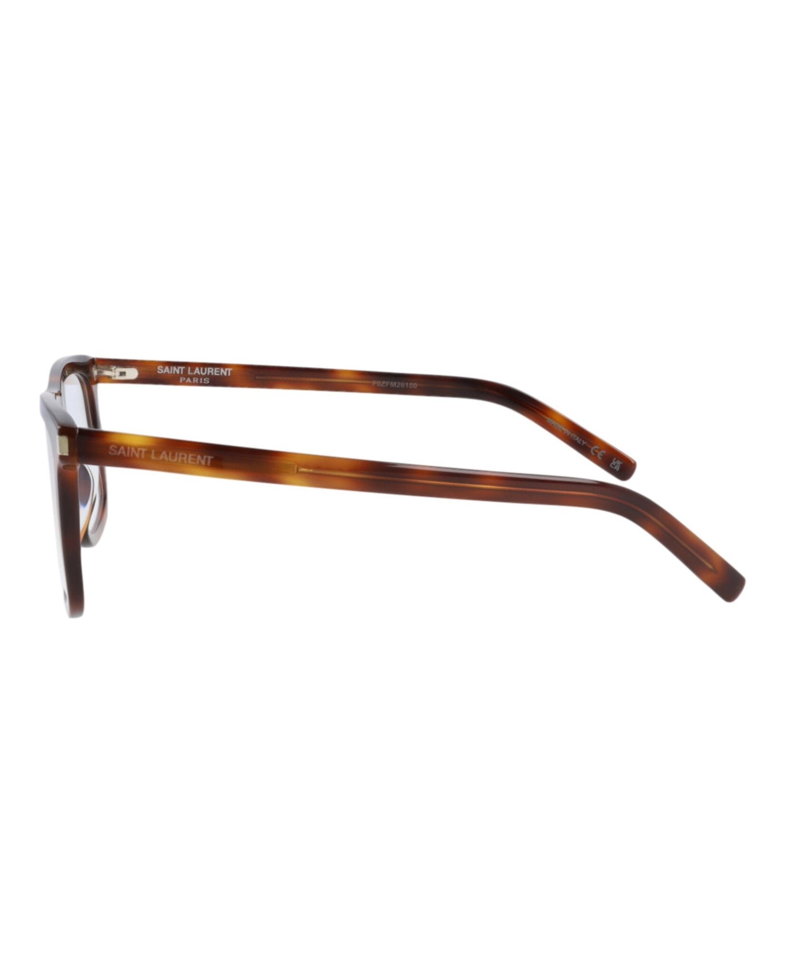 Saint Laurent Square Acetate Optical Frames | Havana