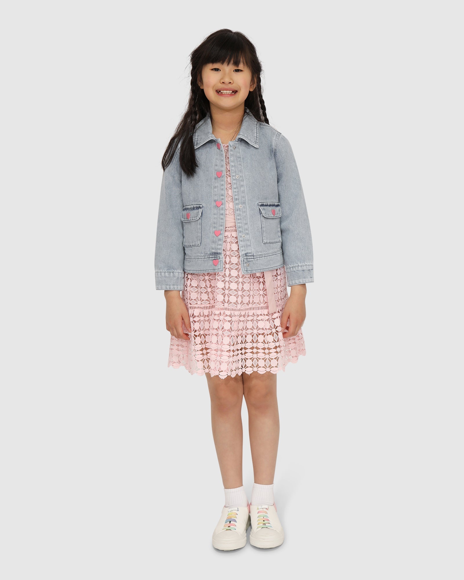 Kids | Sweet Like Me Denim Jacket | Stonewash