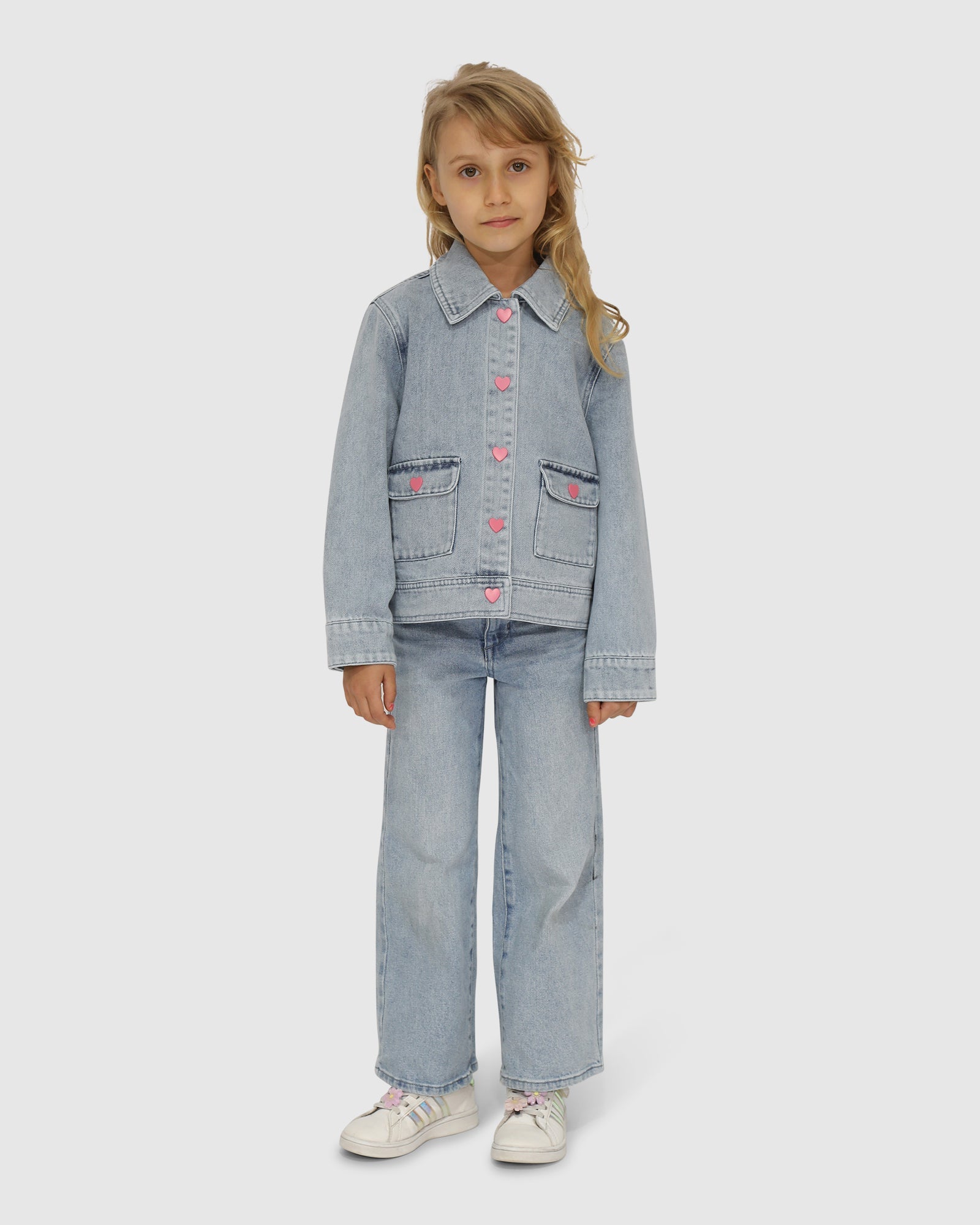 Kids | Sweet Like Me Denim Jacket | Stonewash