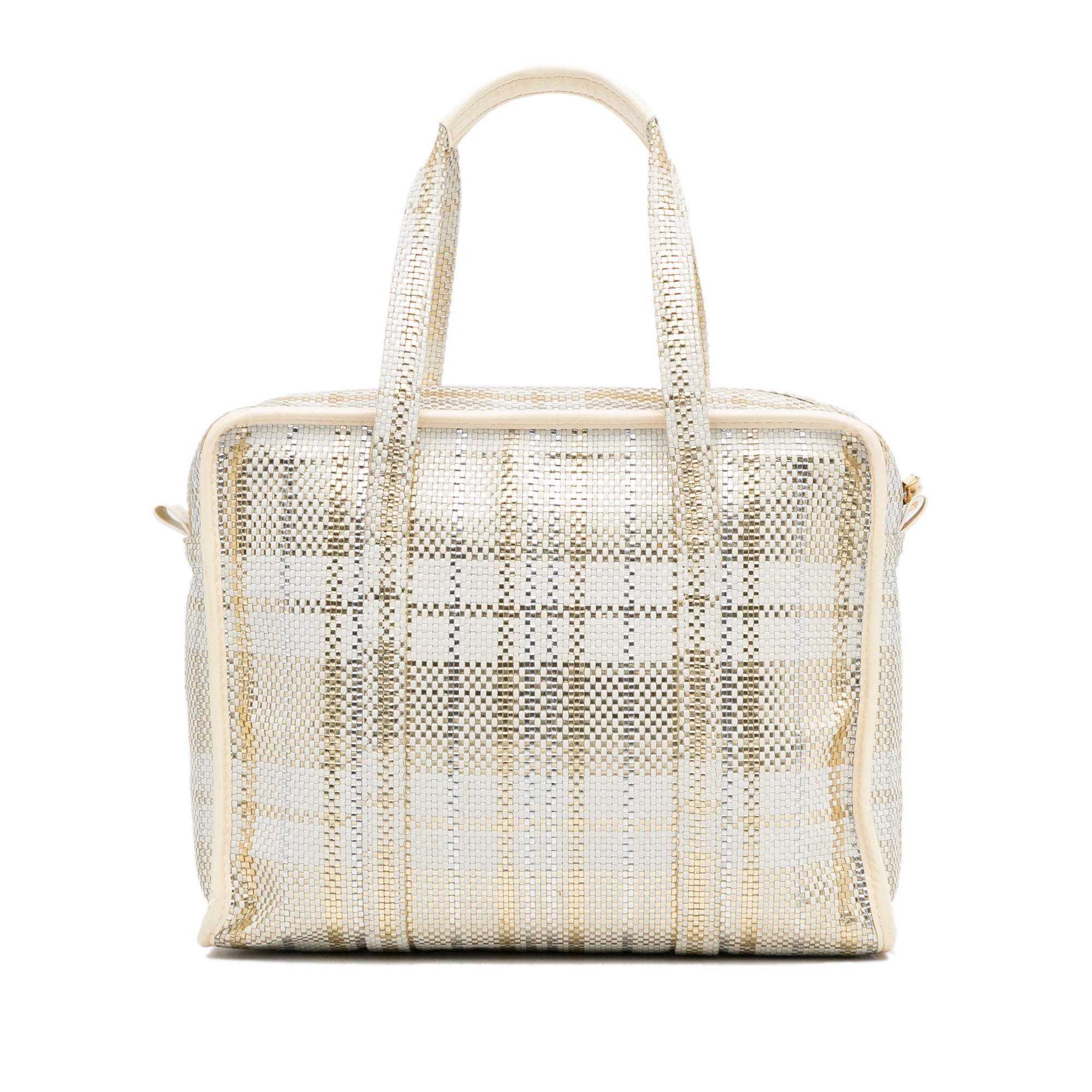 Louis Vuitton Pre-Owned Braided Street Shopper PM | Women | White