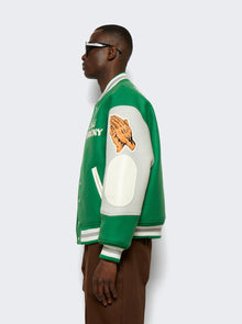 Men | Saint Mxxxxxx X Shermer Academy | Pigen Varsity Jacket | Green
