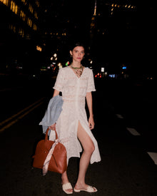 Women | Summer Breeze Lace Midi Dress | White